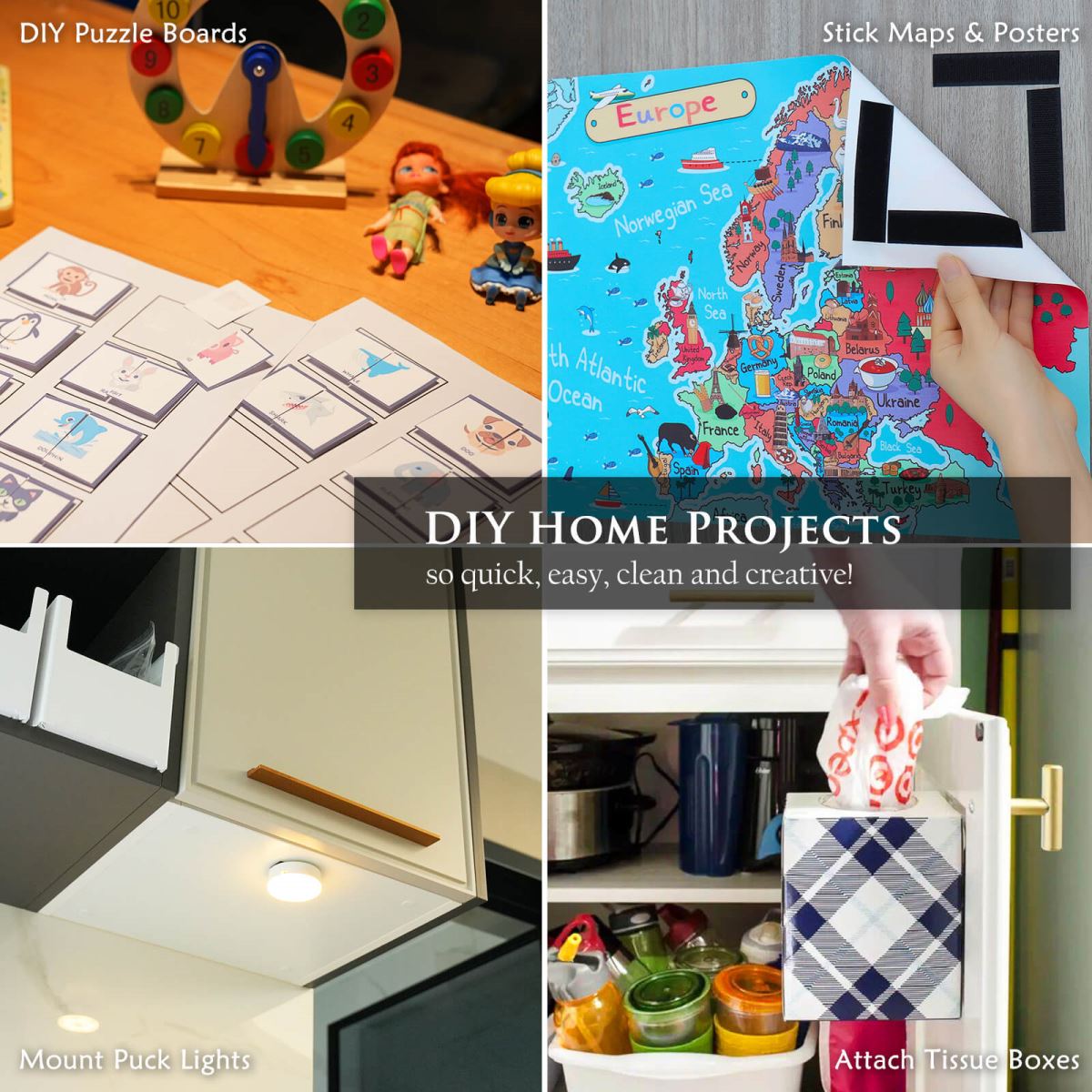 Blooven Hook and Loop Strip Tape 8 Meter Self Adhesive Sticky Back Fastening Tape 20mm Wide (20mm x 8m, White)