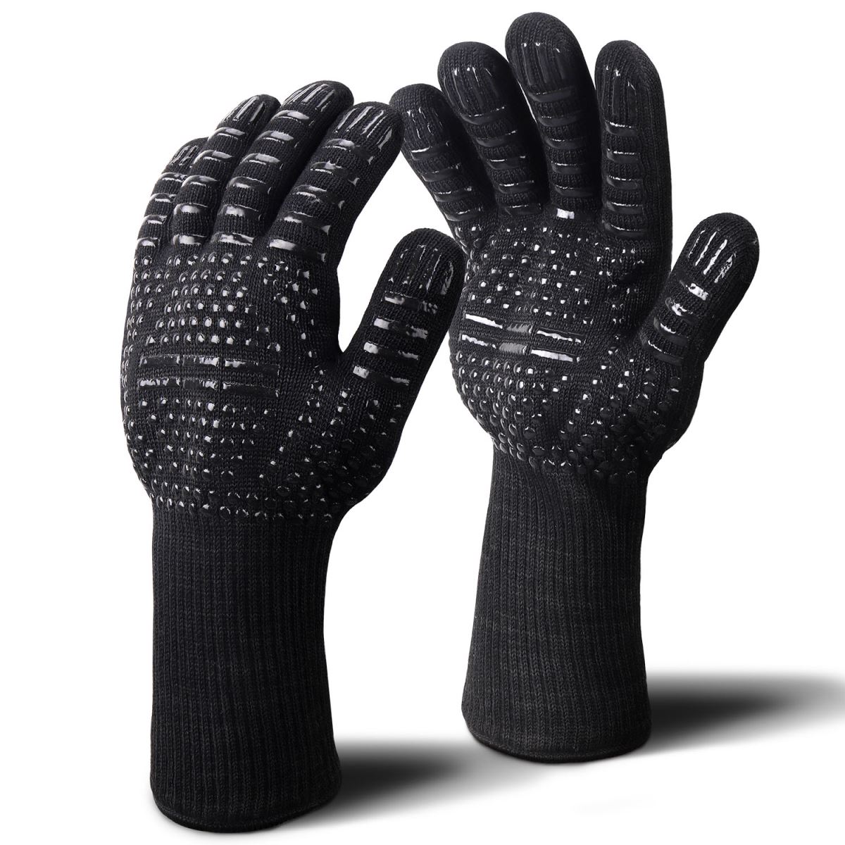 BBQ Gloves Grilling Gloves-black
